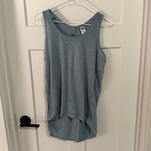 Te Verde Light Blue Active Tank Top with Back Cut Out